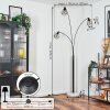 Yaak Stehleuchte Chrom, Schwarz, Weiß, 3-flammig