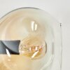 Ripoll Wandleuchte Glas 15 cm Bernsteinfarben, Klar, Rauchfarben, 3-flammig