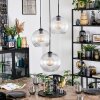 Koyoto Hängeleuchte Glas 25 cm Klar, 3-flammig