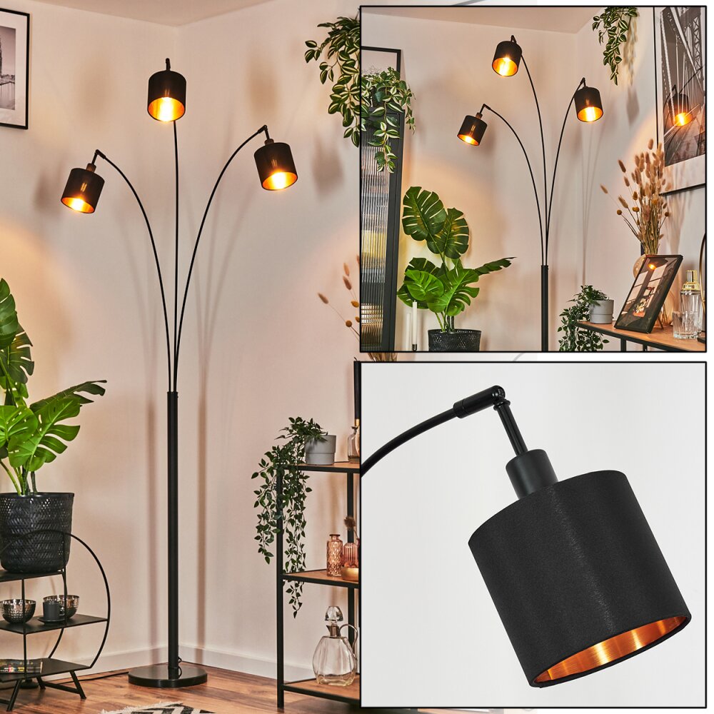 Alsen Stehleuchte Schwarz, 3-flammig main product photo