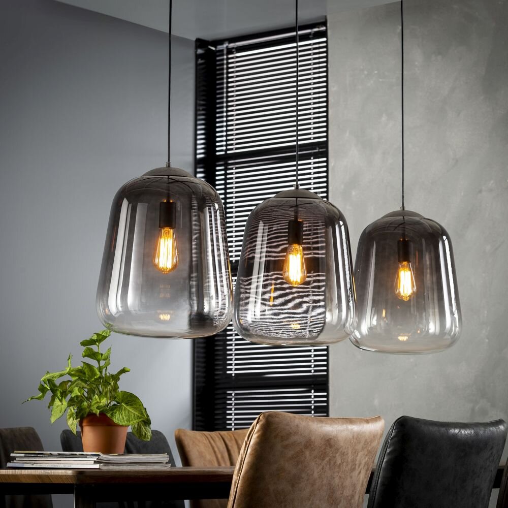 Harderhaven Pendelleuchte Stahl gebürstet, 3-flammig main product photo