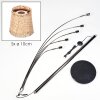 Lindberg Stehleuchte Chrom, Schwarz, 5-flammig