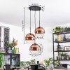 Koyoto Hängeleuchte Glas 25 cm Klar, Kupferfarben, 3-flammig