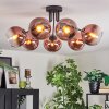 Koyoto Deckenleuchte Glas 15 cm Klar, Kupferfarben, 7-flammig