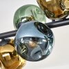 Ripoll Deckenleuchte Glas 15 cm Blau, Gold, Grün, 10-flammig