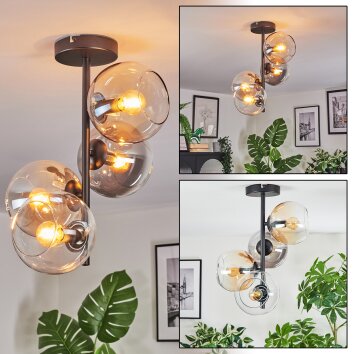 Koyoto Deckenleuchte Glas 15 cm Bernsteinfarben, Klar, Rauchfarben, 4-flammig Koyoto Deckenleuchte Glas 15 cm Bernsteinfarben, Klar, Rauchfarben, 4-flammig