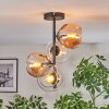Koyoto Deckenleuchte Glas 15 cm Bernsteinfarben, Klar, 4-flammig