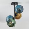 Koyoto Deckenleuchte Glas 15 cm Blau, Gold, Grün, 4-flammig