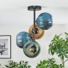 Koyoto Deckenleuchte Glas 15 cm Blau, Gold, Grün, 4-flammig