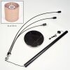 Soungou Stehleuchte 15 cm Schwarz, 3-flammig