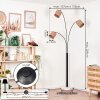Soungou Stehleuchte 15 cm Schwarz, Weiß, 3-flammig