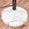 Soungou Stehleuchte 15 cm Chrom, Schwarz, Weiß, 5-flammig
