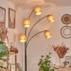 Soungou Stehleuchte 15 cm Chrom, Schwarz, Weiß, 5-flammig