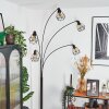 Yaak Stehleuchte Chrom, Schwarz, Weiß, 5-flammig