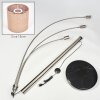 Soungou Stehleuchte 15 cm Nickel-Matt, Schwarz, Weiß, 3-flammig