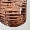 Ripoll Wandleuchte Glas 15 cm Chrom, Kupferfarben, Rauchfarben, 3-flammig