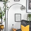 Ripoll Stehleuchte Glas 25 cm Schwarz, 1-flammig