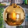 Koyoto Hängeleuchte Glas 25 cm Gold, 3-flammig
