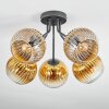 Koyoto Deckenleuchte Glas 15 cm Gold, Klar, 5-flammig