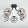 Koyoto Deckenleuchte Glas 15 cm Klar, Rauchfarben, 5-flammig