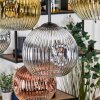 Ripoll Hängeleuchte Glas 20 cm Naturfarben, Schwarz, 8-flammig