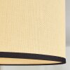 Chellas Deckenleuchte Glas 40 cm Naturfarben, Schwarz, 1-flammig