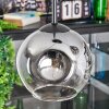 Ripoll Hängeleuchte Glas 15 cm Klar, Rauchfarben, 3-flammig