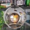 Ripoll Hängeleuchte Glas 15 cm Klar, Rauchfarben, 3-flammig