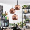 Koyoto Hängeleuchte Glas 25 cm Kupferfarben, 3-flammig