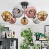 Ripoll Deckenleuchte Glas 15 cm Chrom, Gold, Kupferfarben, Rauchfarben, 7-flammig