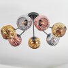 Ripoll Deckenleuchte Glas 15 cm Chrom, Gold, Kupferfarben, Rauchfarben, 7-flammig
