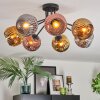 Ripoll Deckenleuchte Glas 15 cm Chrom, Gold, Kupferfarben, Rauchfarben, 7-flammig