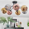 Ripoll Deckenleuchte Glas 15 cm Chrom, Gold, Kupferfarben, Rauchfarben, 7-flammig