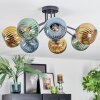 Koyoto Deckenleuchte Glas 15 cm Blau, Gold, Grün, 7-flammig