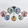 Koyoto Deckenleuchte Glas 15 cm Blau, Gold, Grün, Kupferfarben, 7-flammig