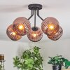 Koyoto Deckenleuchte Glas 15 cm Kupferfarben, 5-flammig