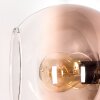 Koyoto Stehleuchte Glas 15 cm Klar, Kupferfarben, 3-flammig
