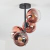 Koyoto Deckenleuchte Glas 15 cm Klar, Kupferfarben, 4-flammig