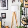 Soungou Stehleuchte 38 cm Naturfarben, Schwarz, 1-flammig