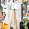 Soungou Stehleuchte 38 cm Naturfarben, Schwarz, 1-flammig