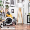 Soungou Stehleuchte 38 cm Naturfarben, Schwarz, 1-flammig