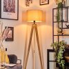 Soungou Stehleuchte 38 cm Naturfarben, Schwarz, 1-flammig