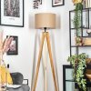 Soungou Stehleuchte 38 cm Naturfarben, Schwarz, 1-flammig