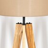 Soungou Stehleuchte 38 cm Naturfarben, Schwarz, 1-flammig