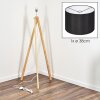 Soungou Stehleuchte 38 cm Chrom, Naturfarben, 1-flammig