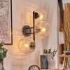 Ripoll Wandleuchte Glas 15 cm Klar, 3-flammig