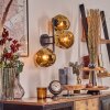 Ripoll Wandleuchte Glas 15 cm Gold, 3-flammig