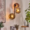 Ripoll Wandleuchte Glas 15 cm Chrom, Gold, Klar, Kupferfarben, Rauchfarben, 3-flammig