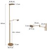Steinhauer Turound Stehleuchte Bronze, 2-flammig