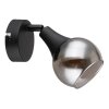 Globo Glyptar Wandleuchte Schwarz, 1-flammig